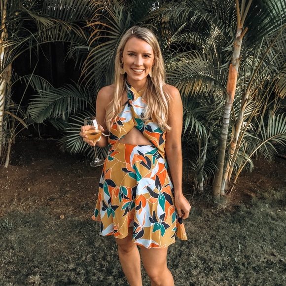 Beach Riot Yellow Multi-Color Mini Dress - Picture 7 of 7